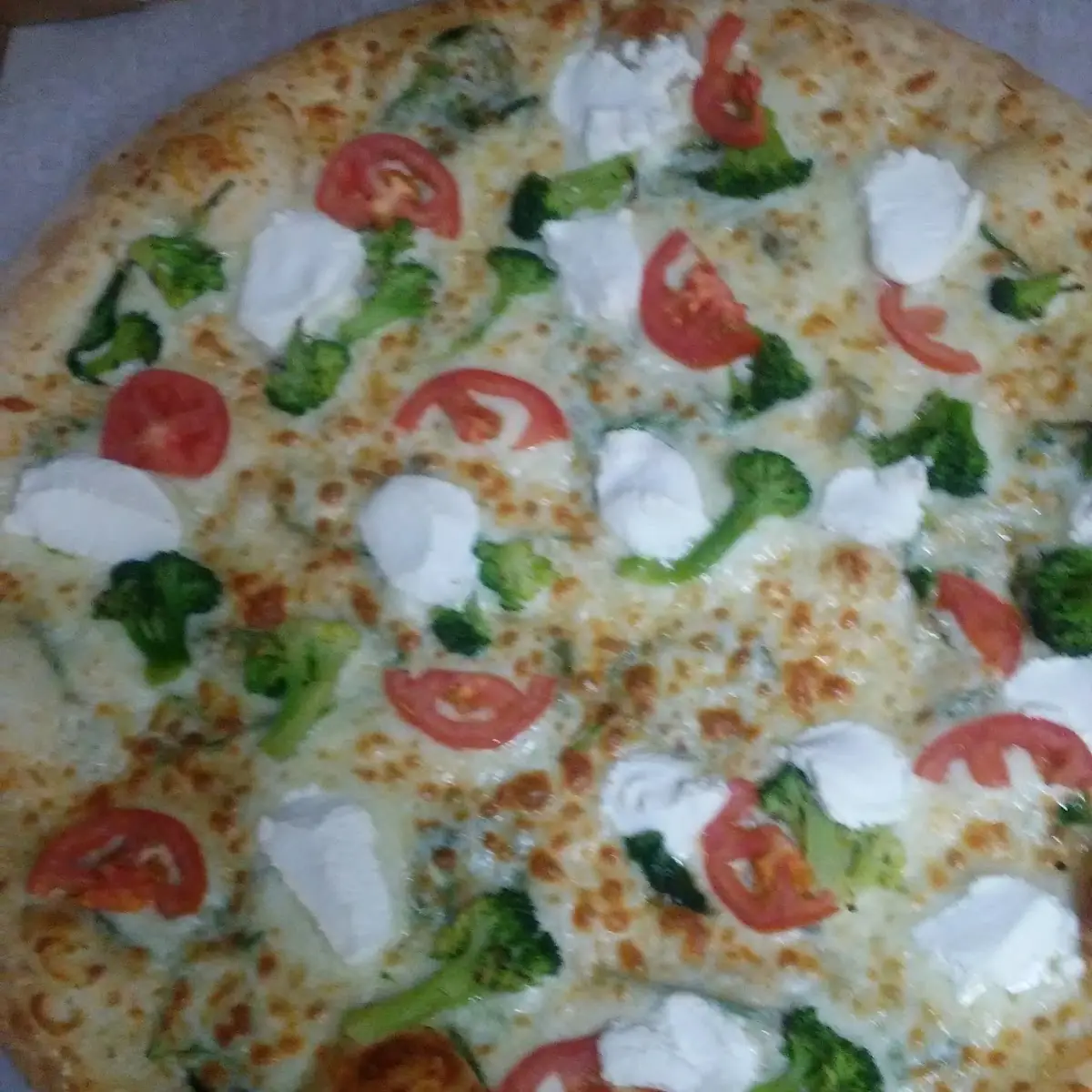 White Veggie Pizza