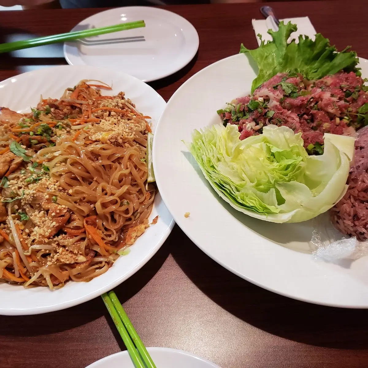 Rare Beef Larb with Sticky Rice