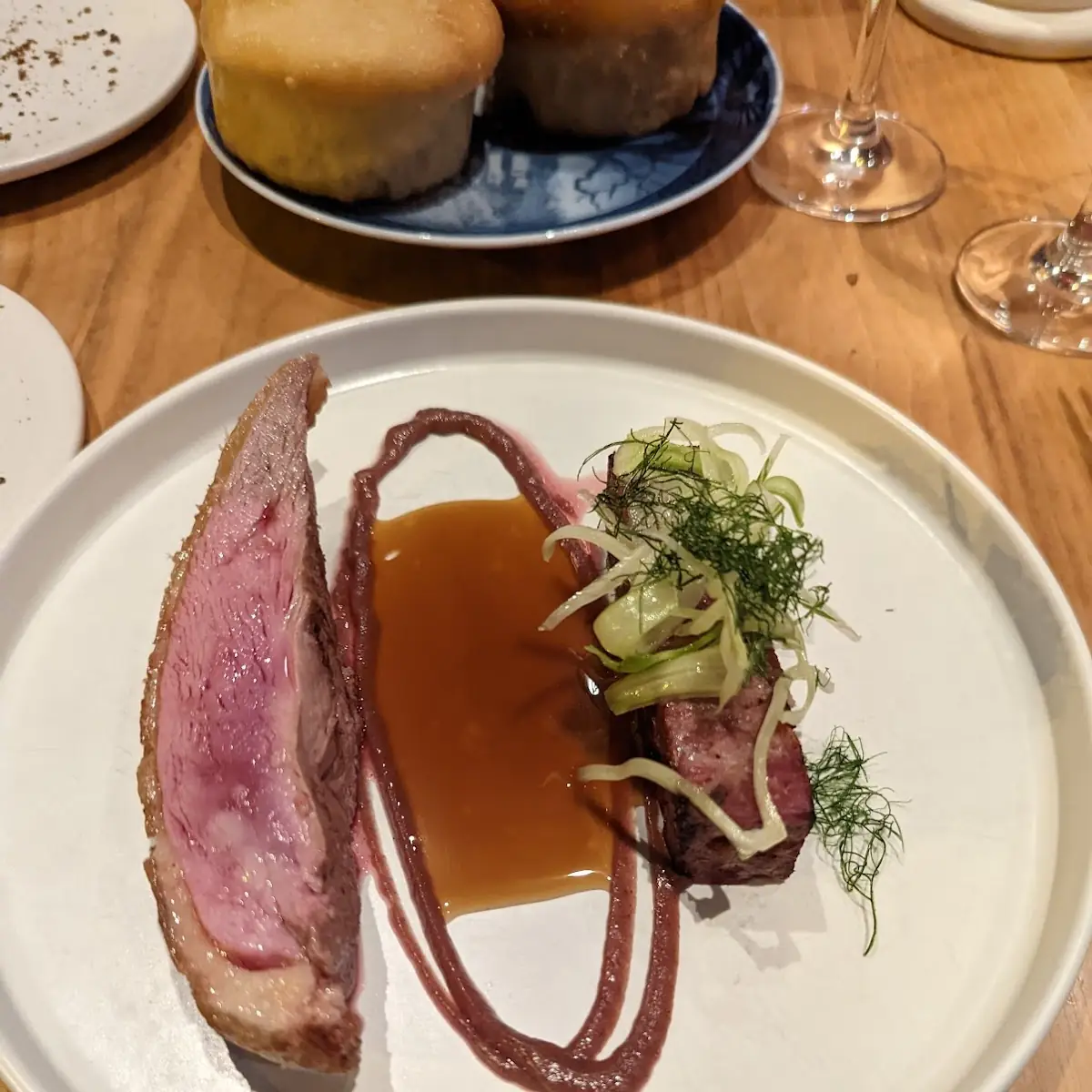 Grilled Duck Breast with Celeriac Coffee