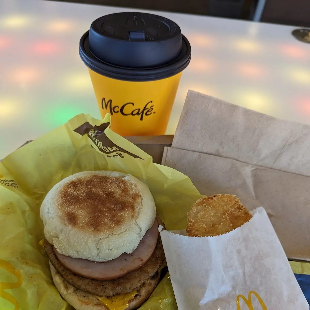 Sausage Mcmuffin Add Canadian Bacon