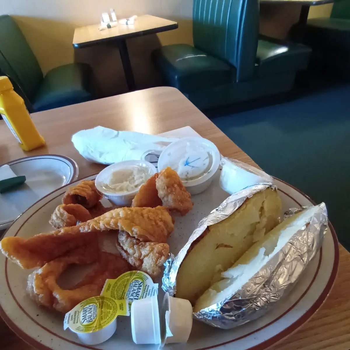 3 PC Pollack w Baked Potato
