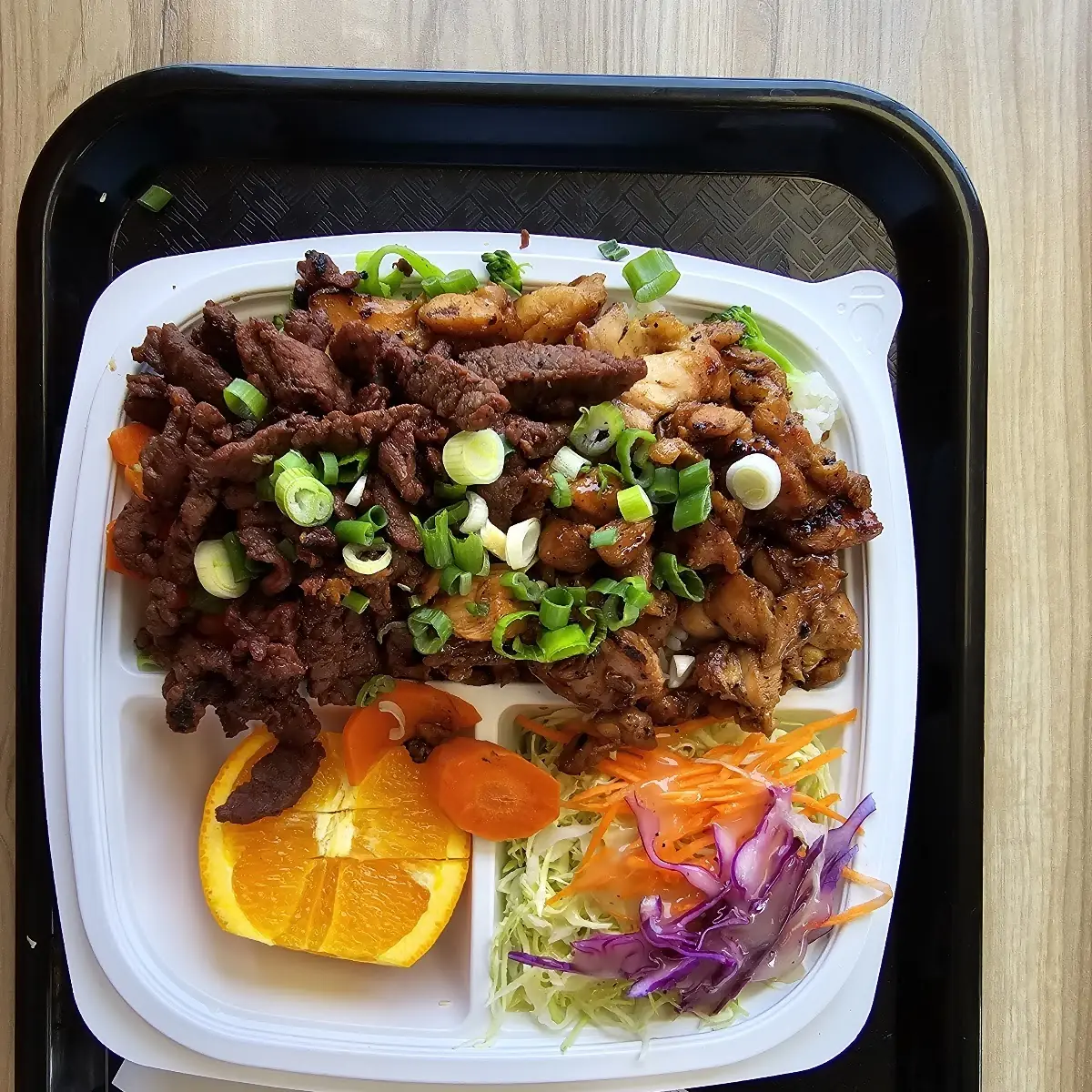 Half and Half with White Rice