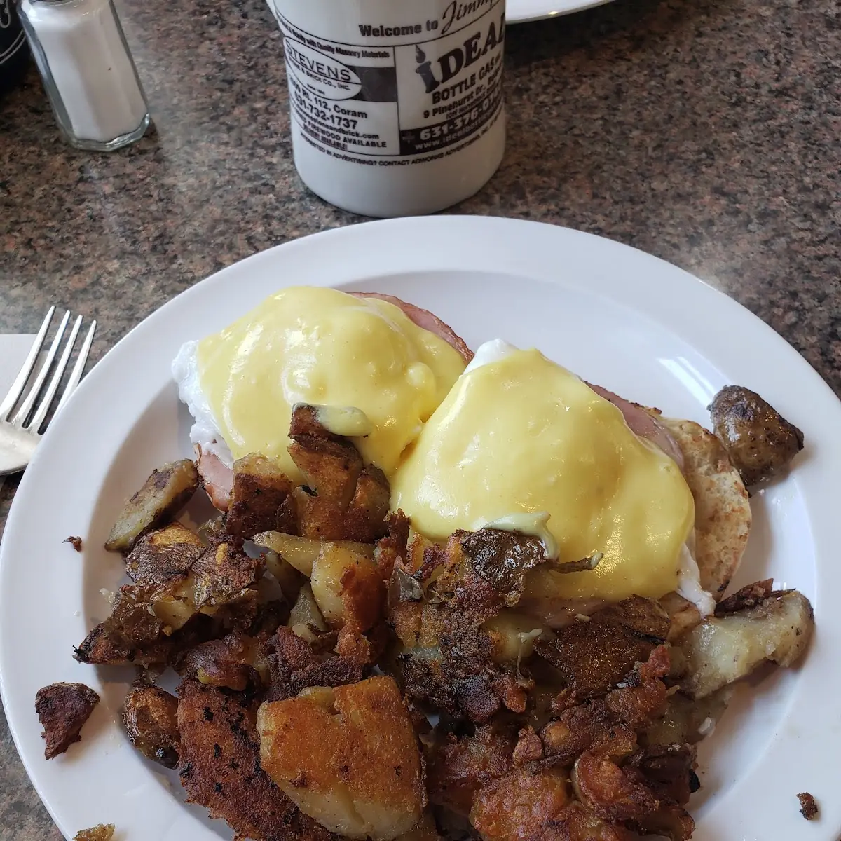 Eggs Benedict with Home Fries