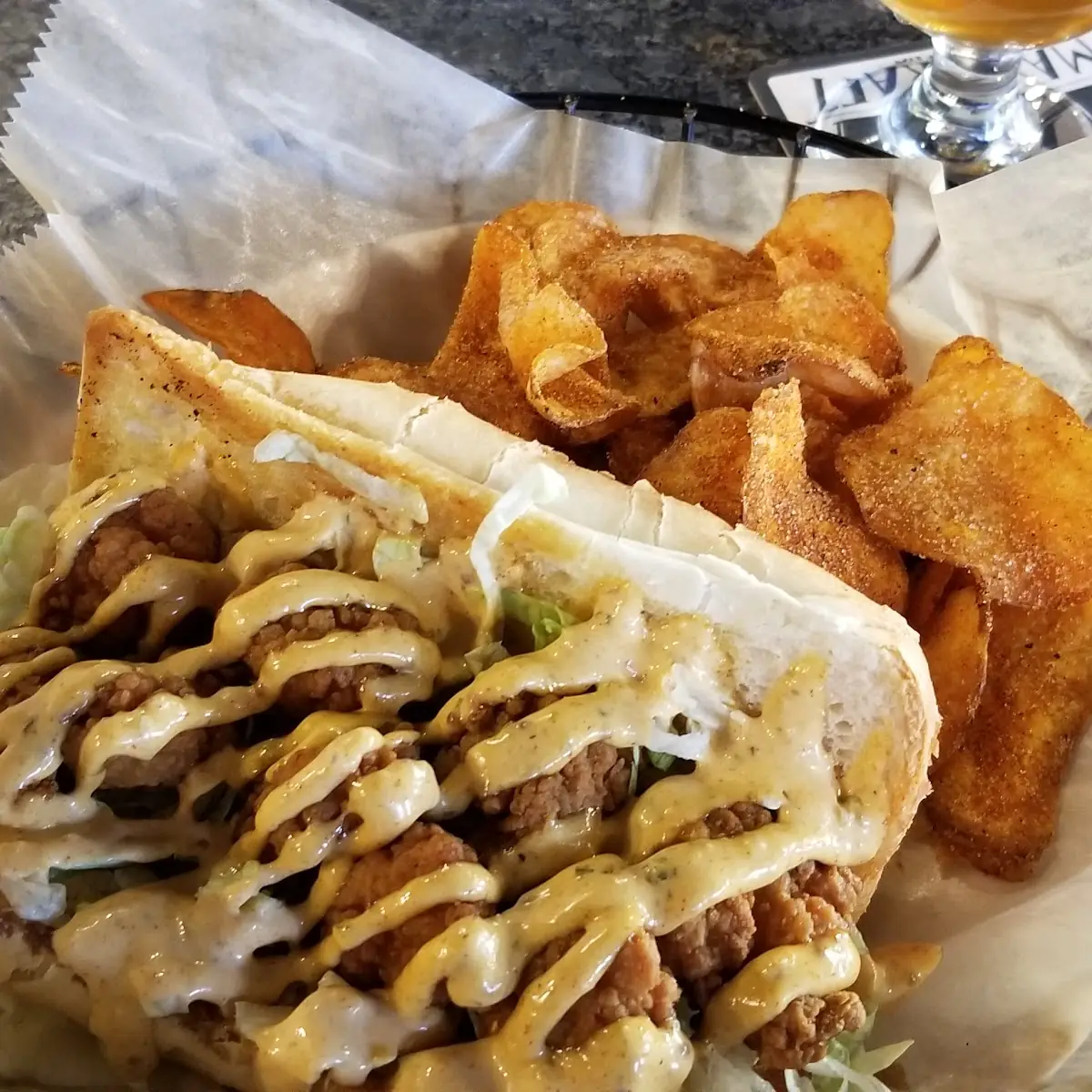 Shrimp PO'Boy Special for Fat Tuesday