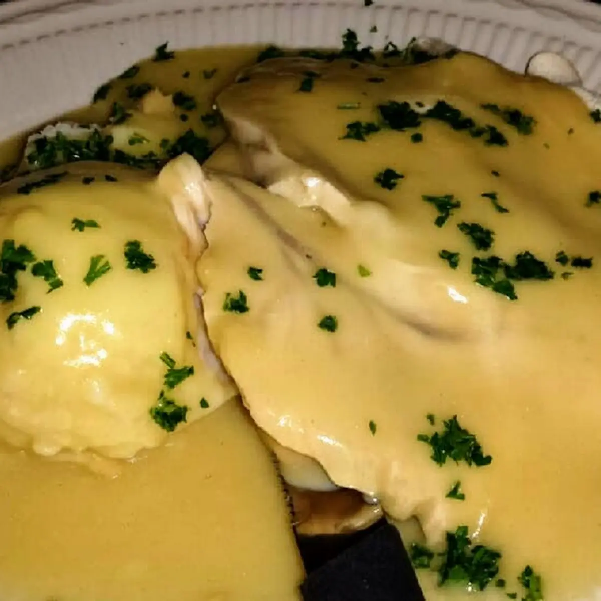 Open Faced Turkey Sandwich with Mashed Potatoes