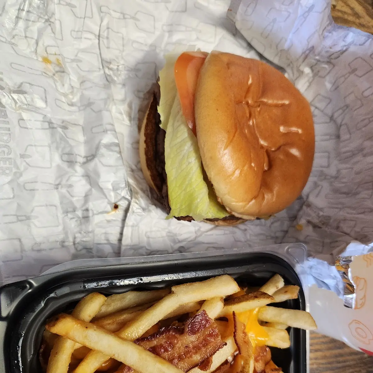Double Cheeseburger Baconator Fries Lemonade