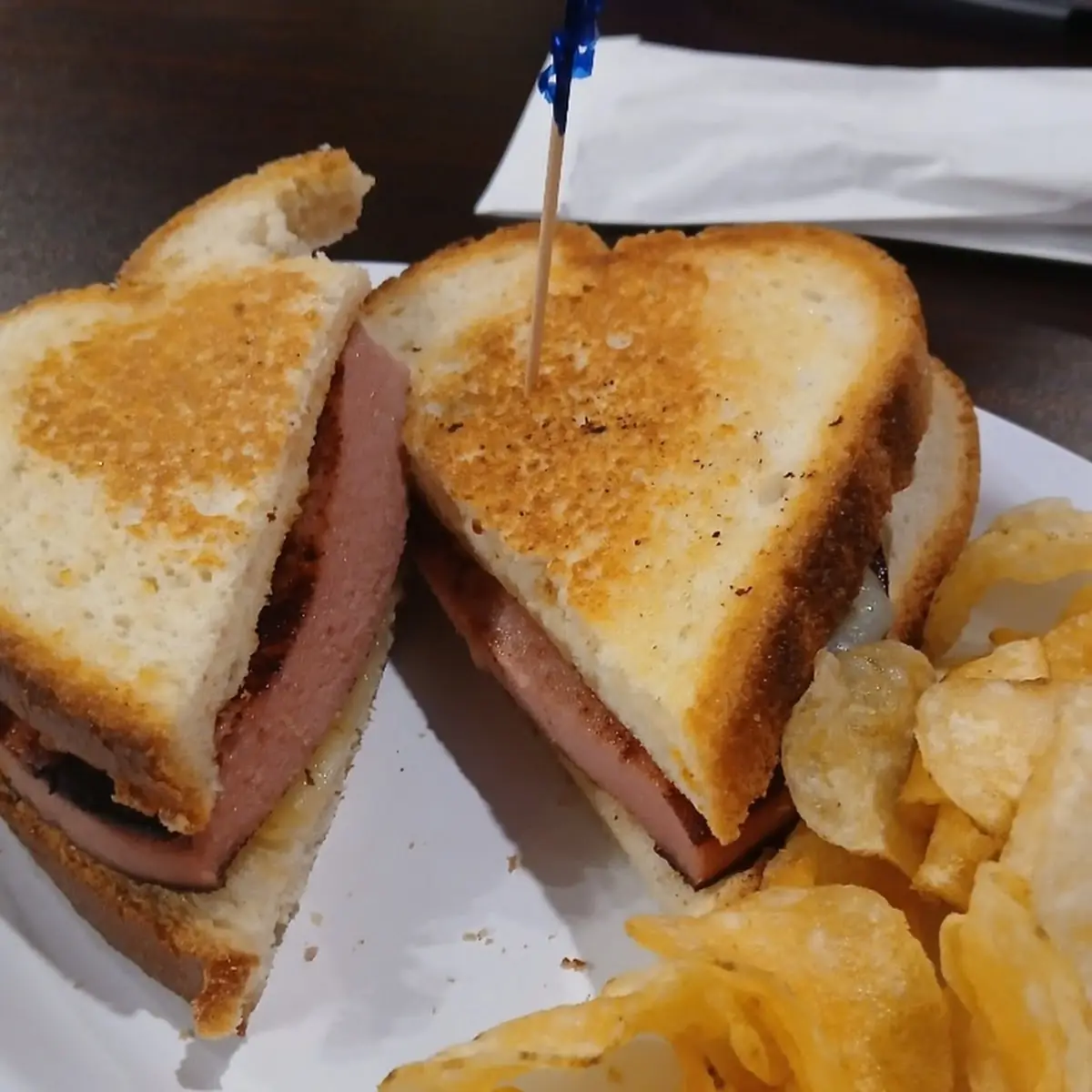 Fried Bologna Sandwich