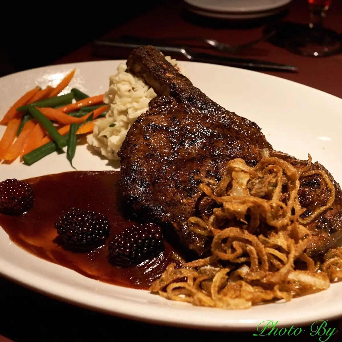Pan Seared Elk Chop