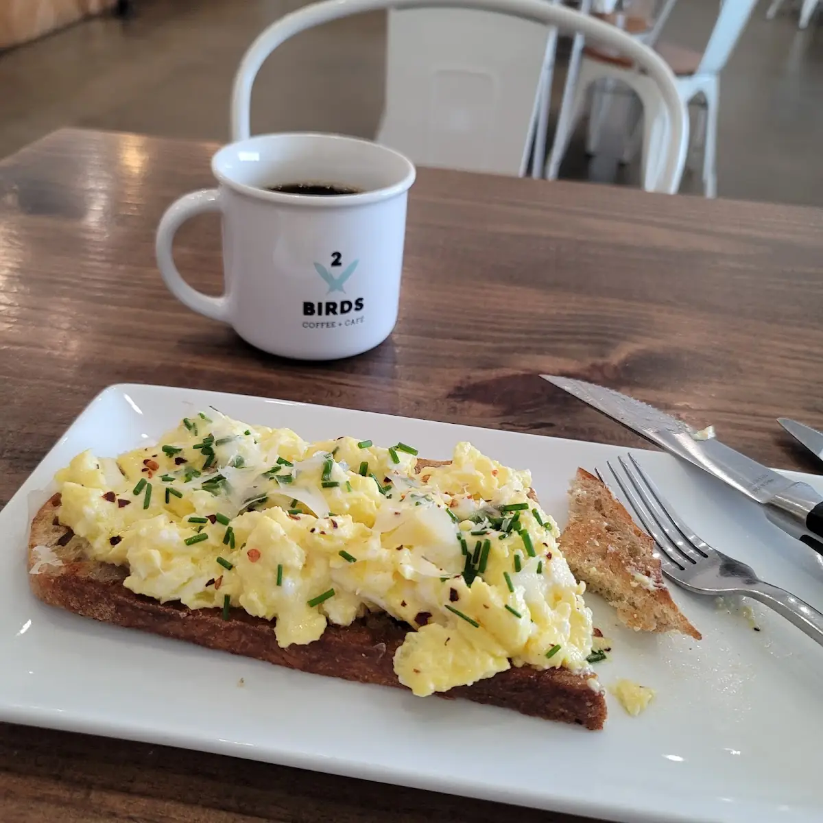 Scrambled Eggs & Toast