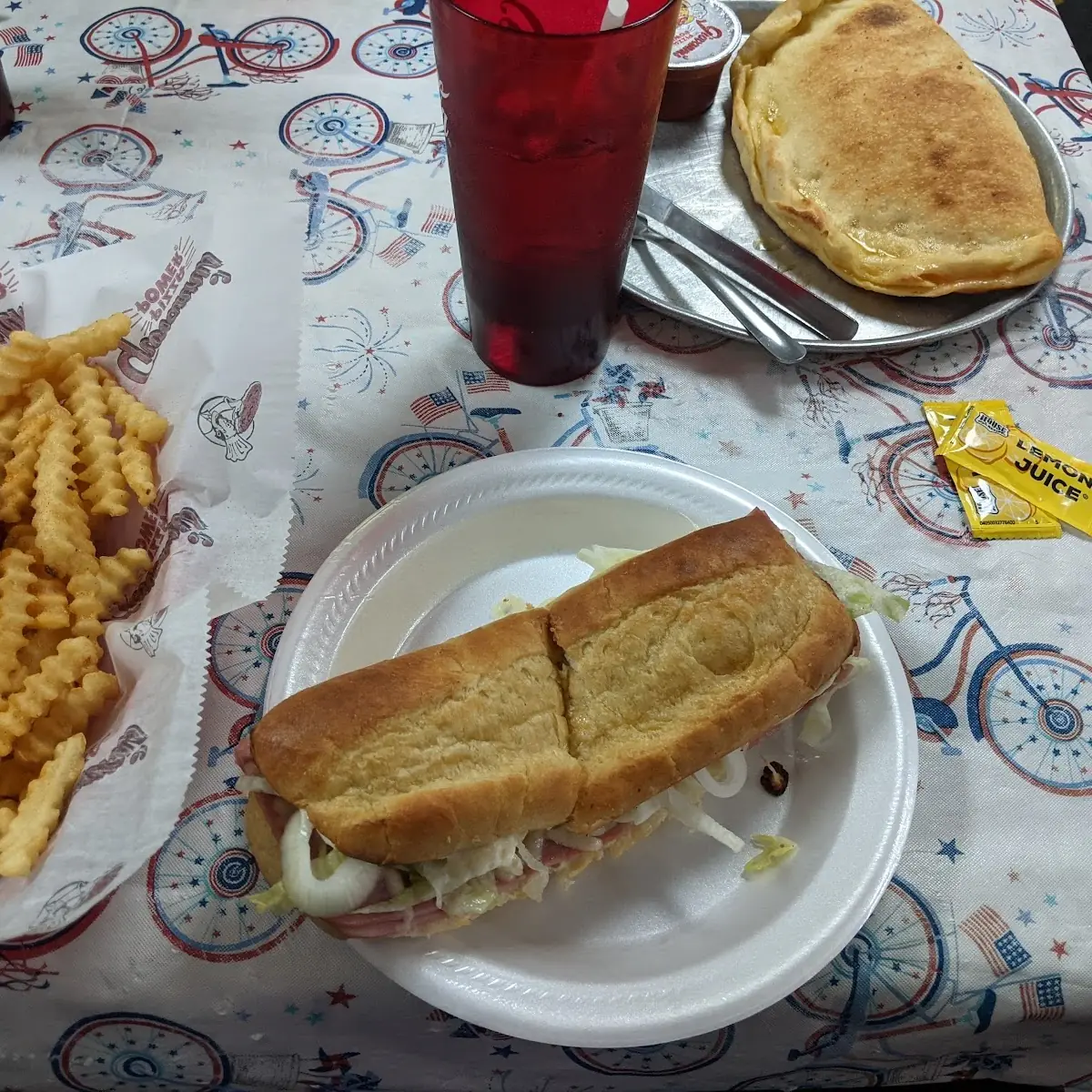 Hot Ham and Cheese Sandwich