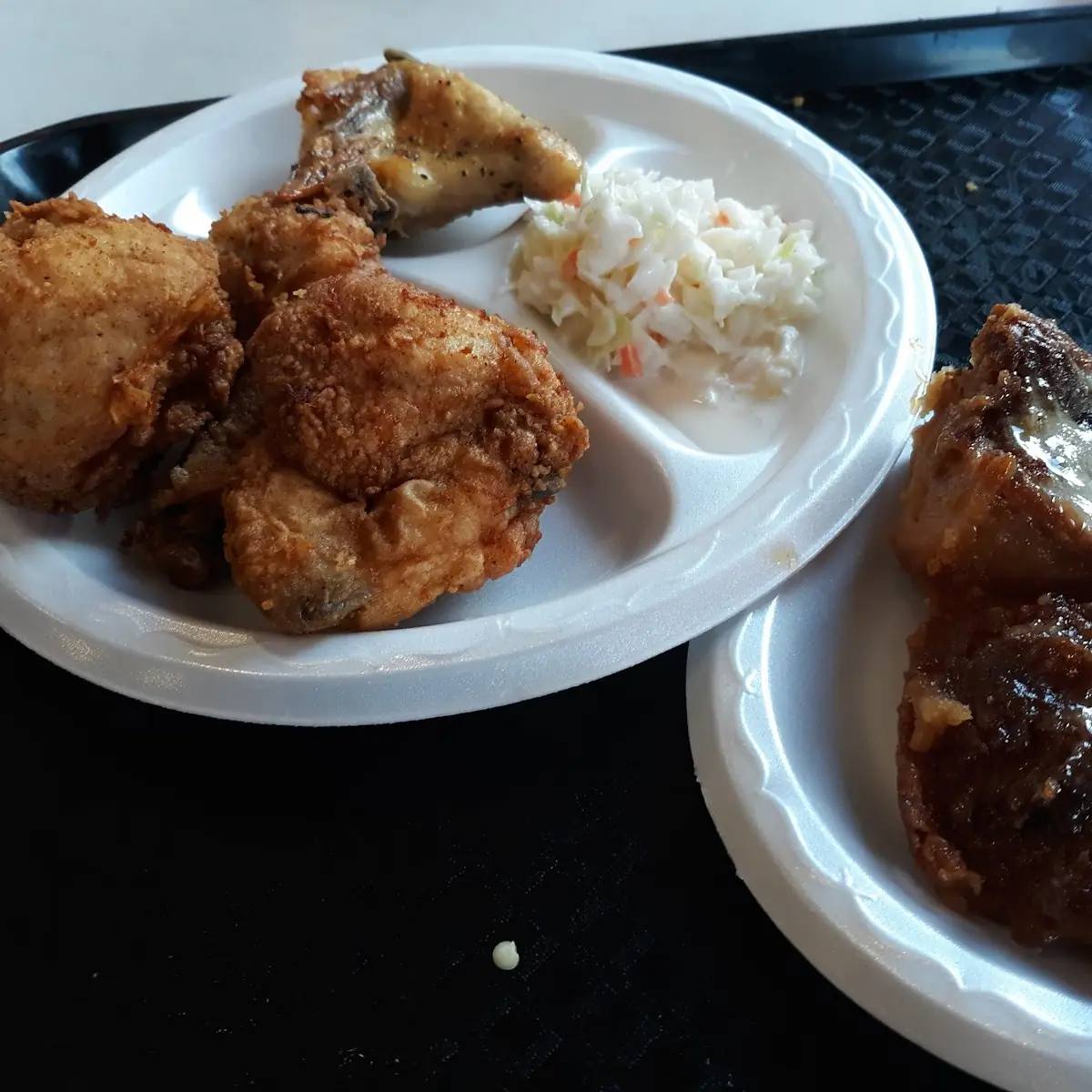 Fried Chicken Original and Crispy Baked Chicken with Sides and Dessert