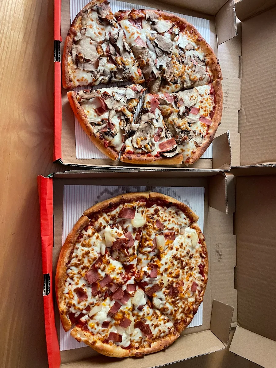 Canadian and True Hawaiian Pizza