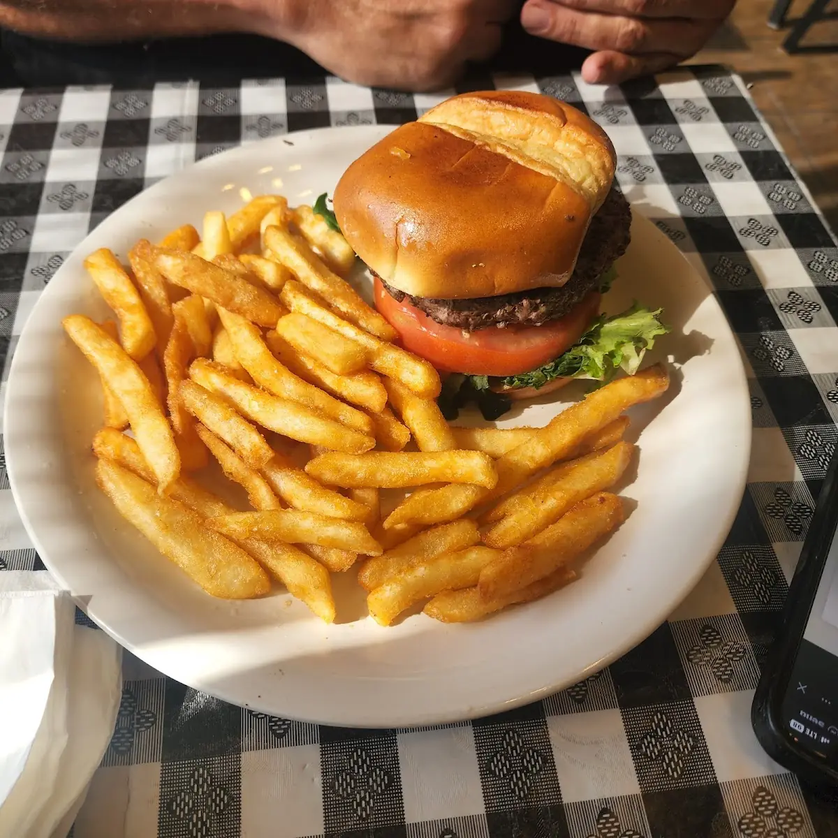 Burger and Fries