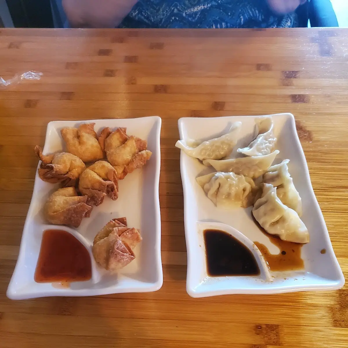 Crab Rangoon & Steamed Pork Dumplings