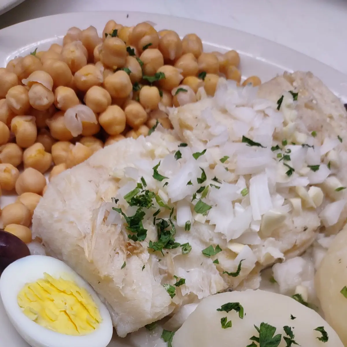 Bacalhau Cozido Boiled Cod Fish
