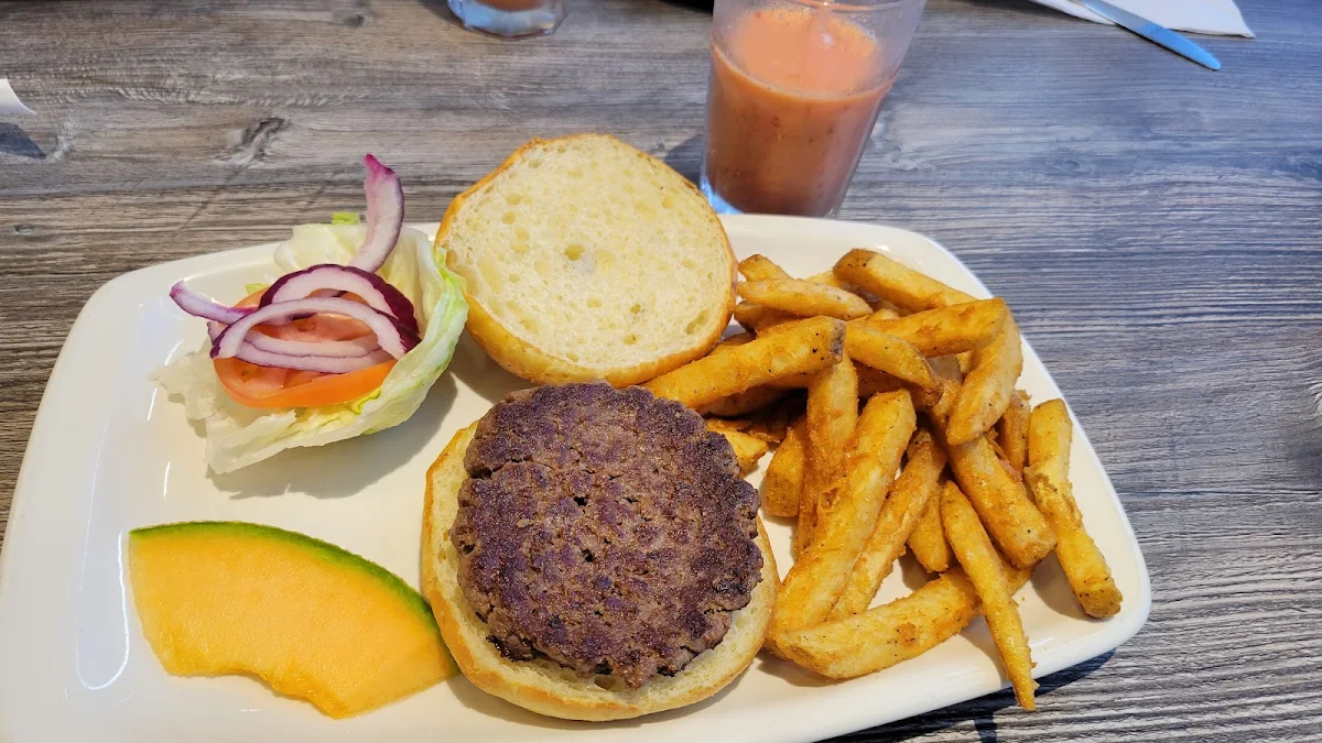 Classic Burger with French Fries, Eggsmart
