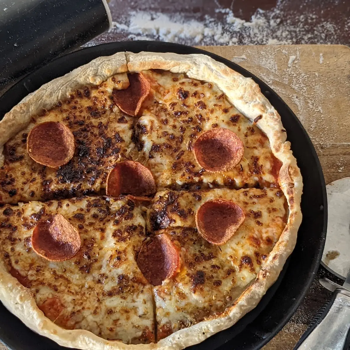 Turkey Pepperoni Pizza