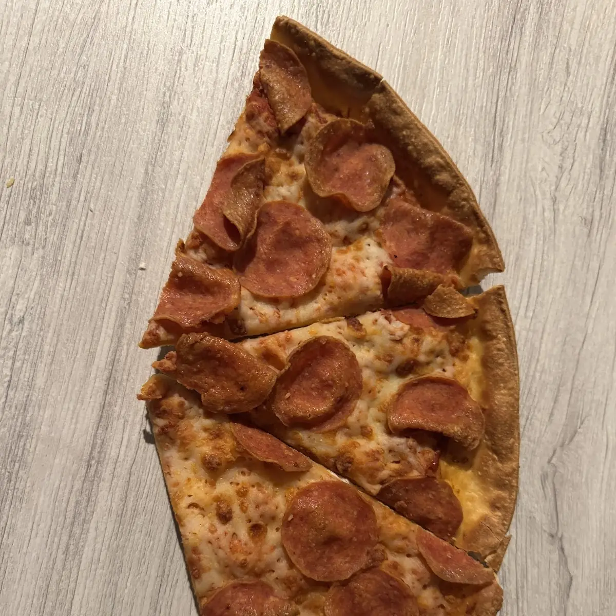 Thin Crust Pepperoni Pizza