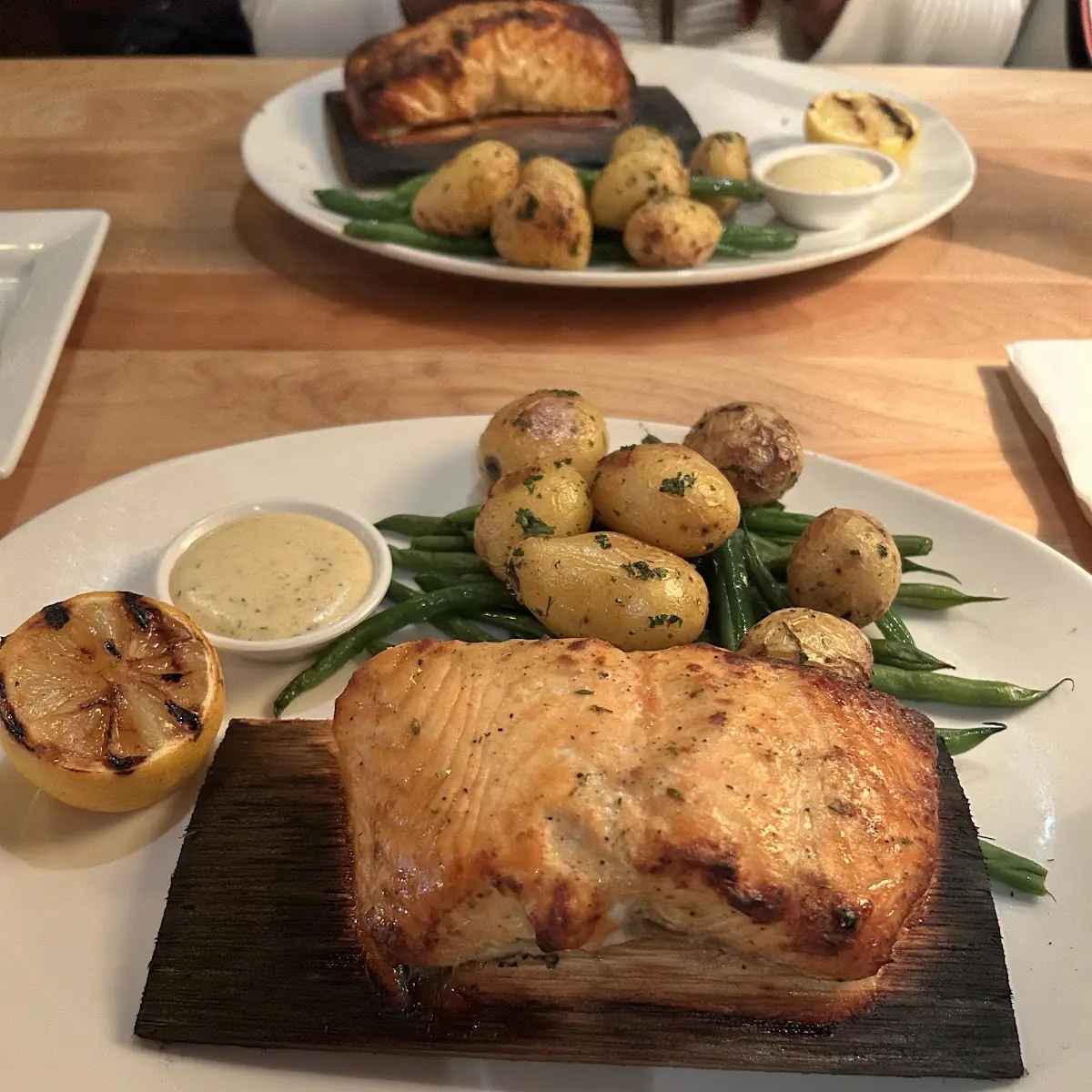 Cedar Plank Roasted Salmon Entrée