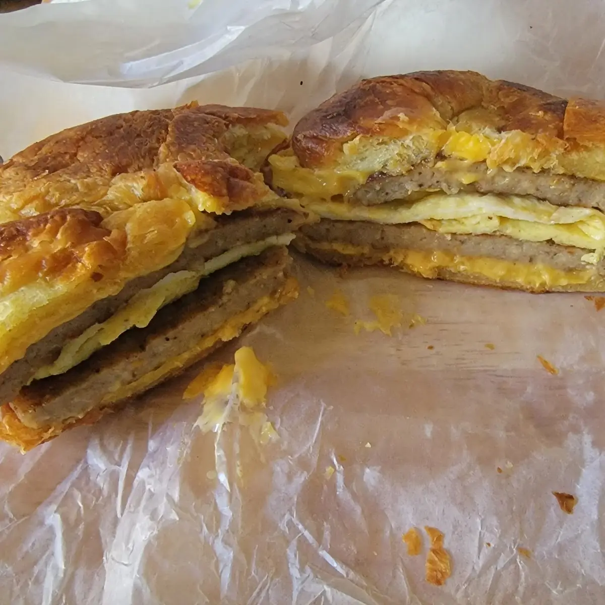 Sausage Egg and Cheese Sandwich