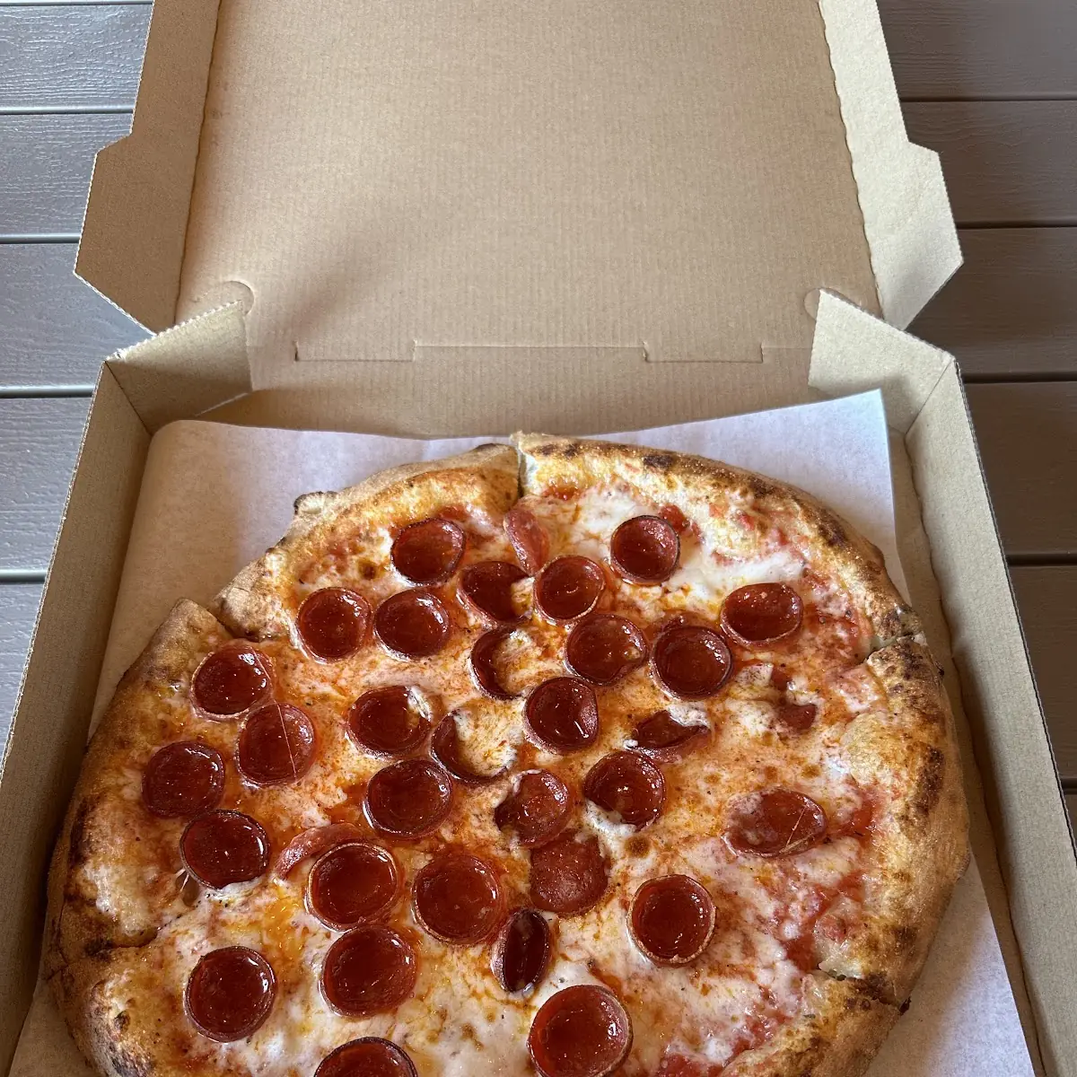 12 Wood Fired Pepperoni Pizza