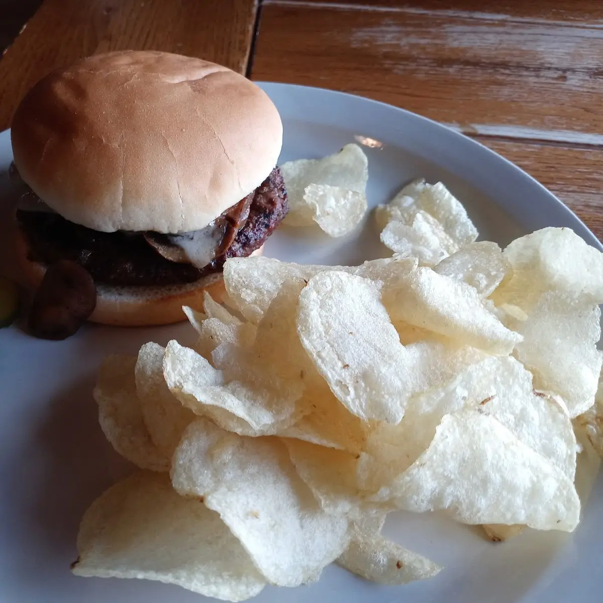 Mushroom Swiss Burger