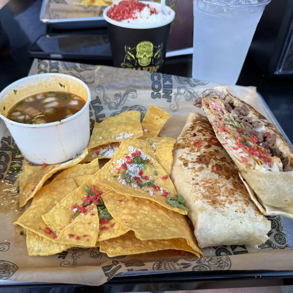 Tortilla Chips and Dipping Sauce