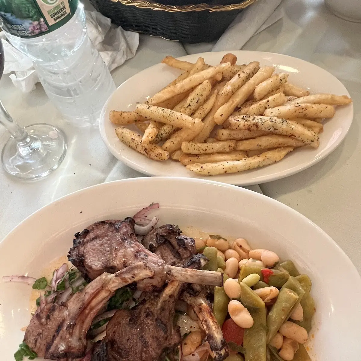 Lamb Chops and Fries