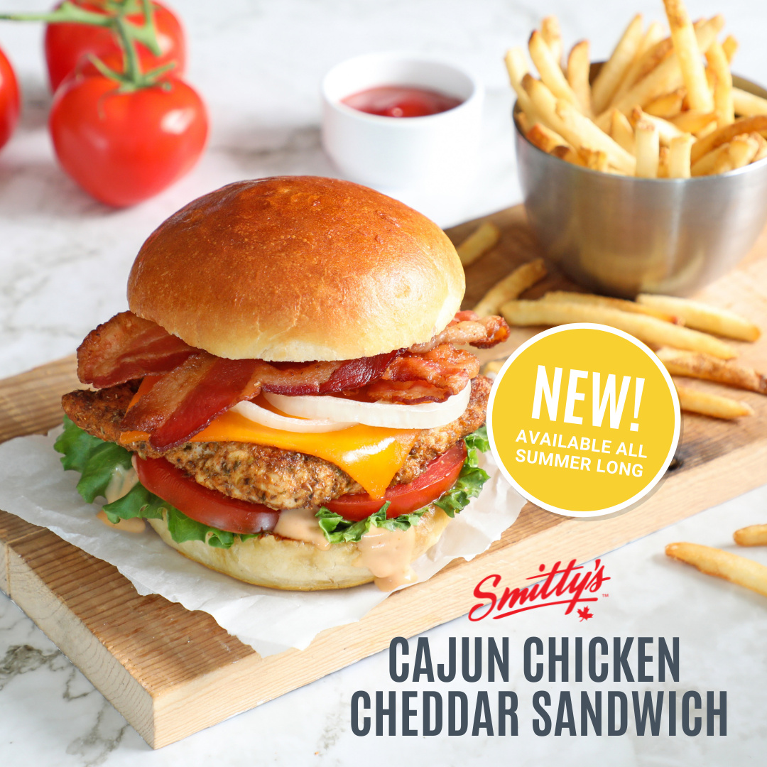 Cajun Chicken Cheddar Club, Smitty's Restaurant & Lounge - Airdrie