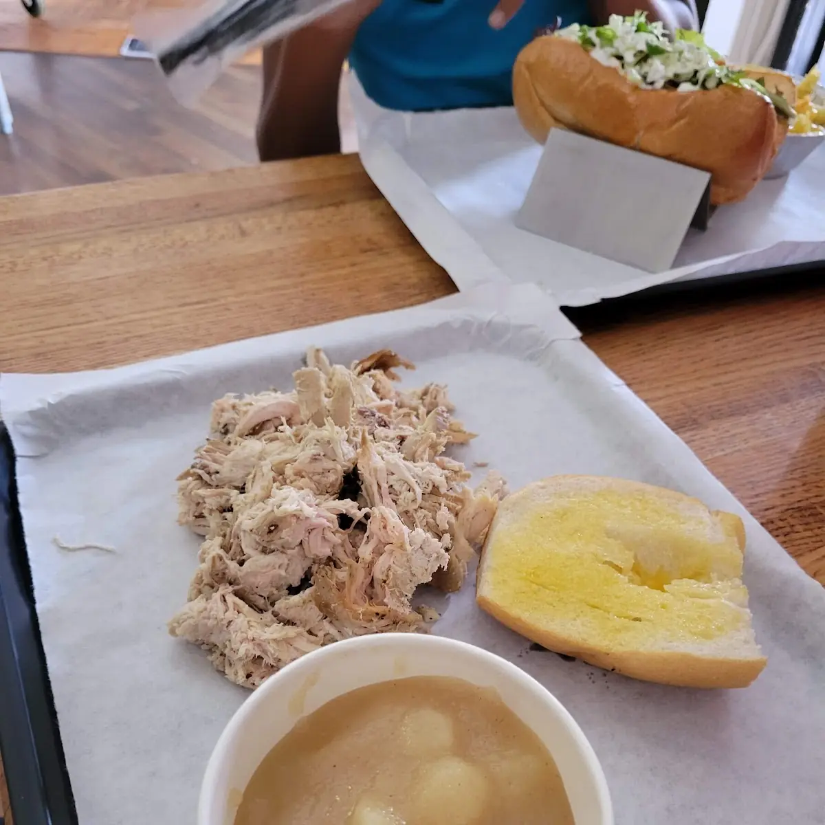 Chicken Tray with Apple Sauce