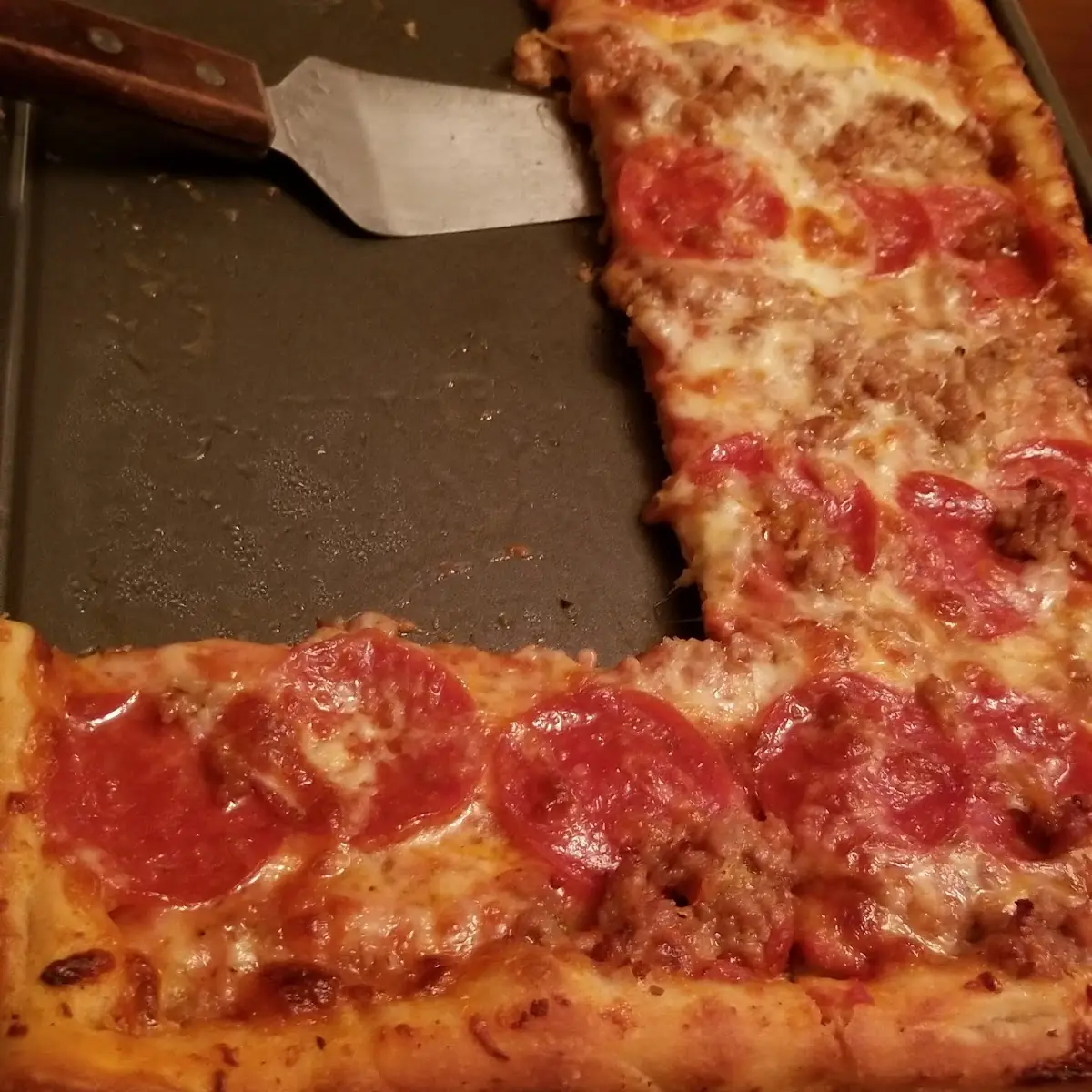 Pepperoni and Sausage Pizza