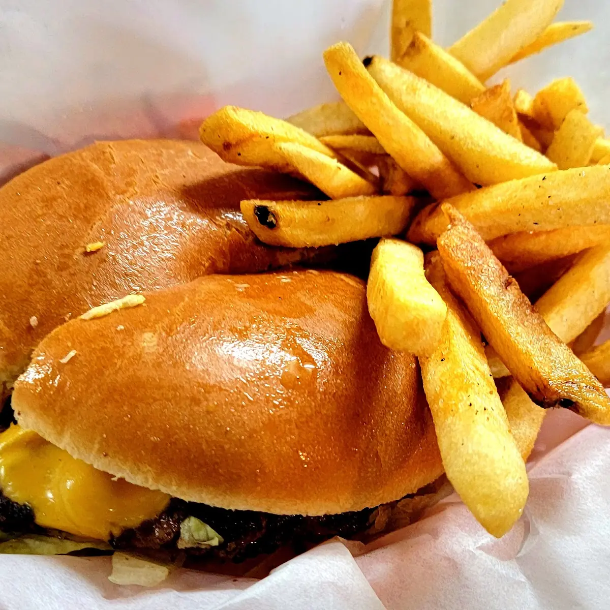 Double Cheeseburger Basket