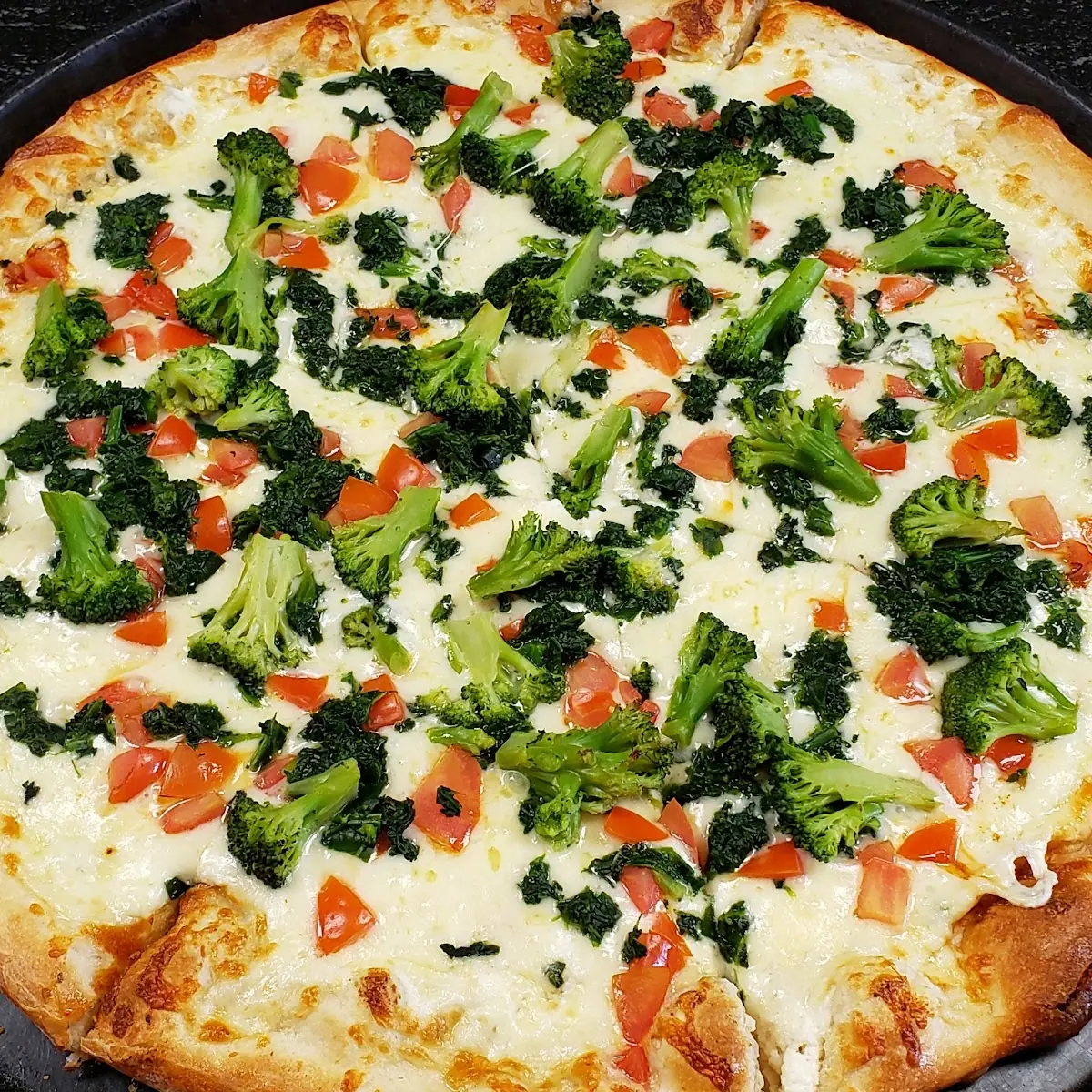White Primavera Pizza