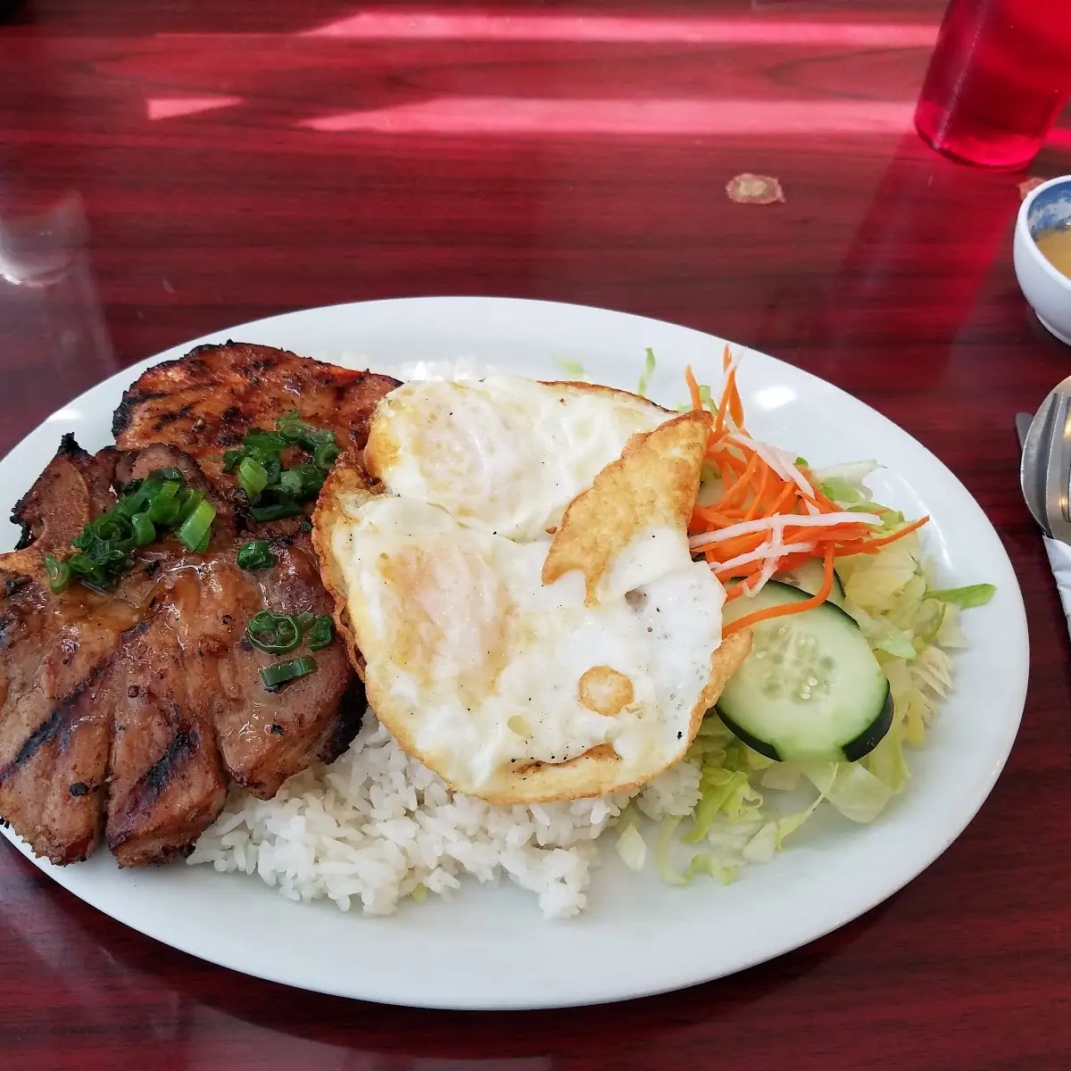 Pork Chop and Fried Egg