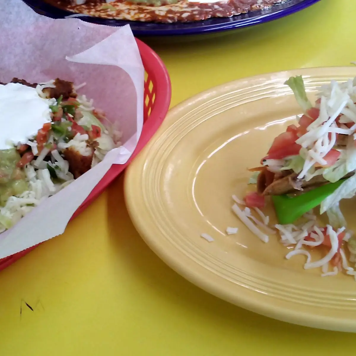 Super Fish Taco Left Crispy Chicken Taco Right