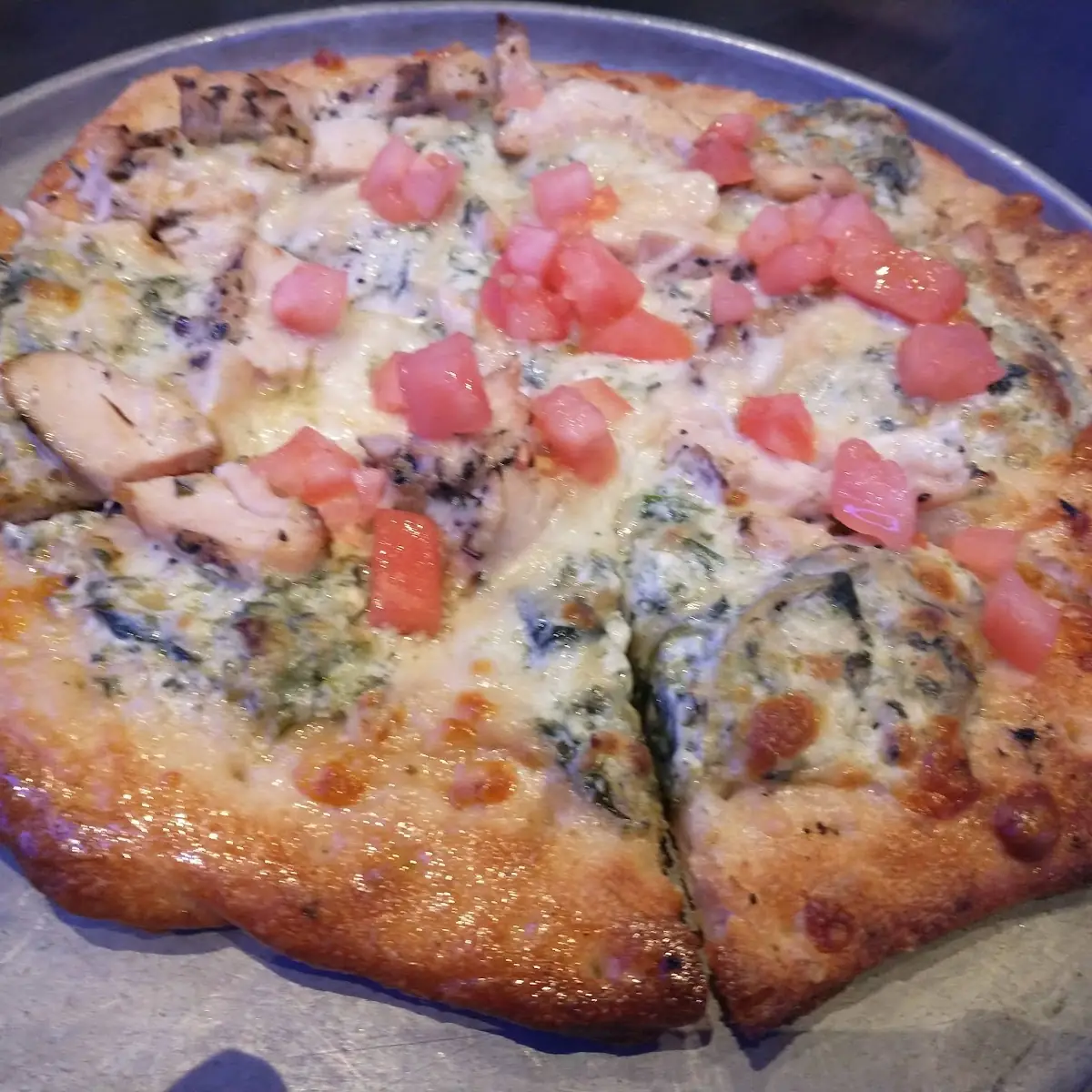 Spinach Artichoke Pizza