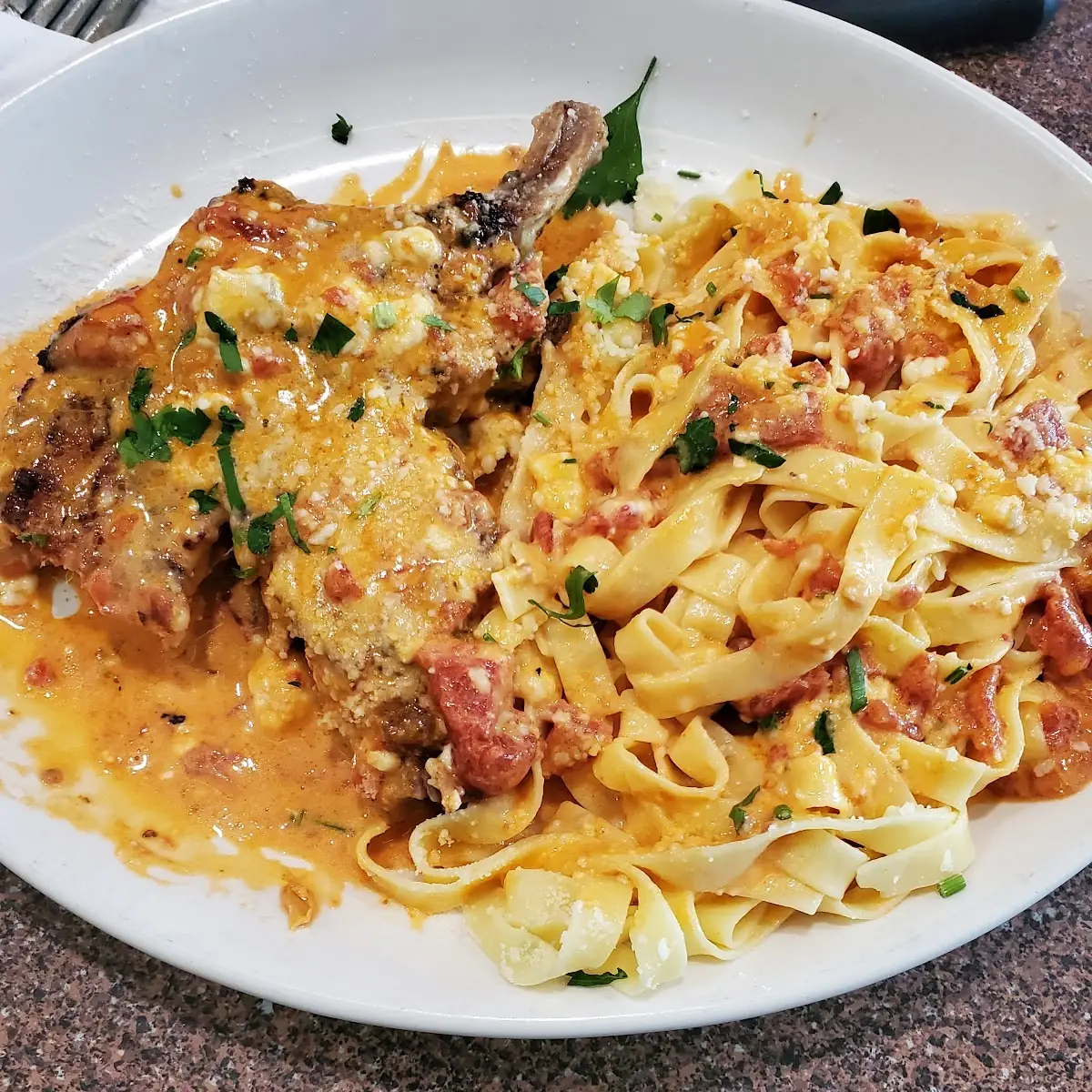 Black and Blue Pork Chops