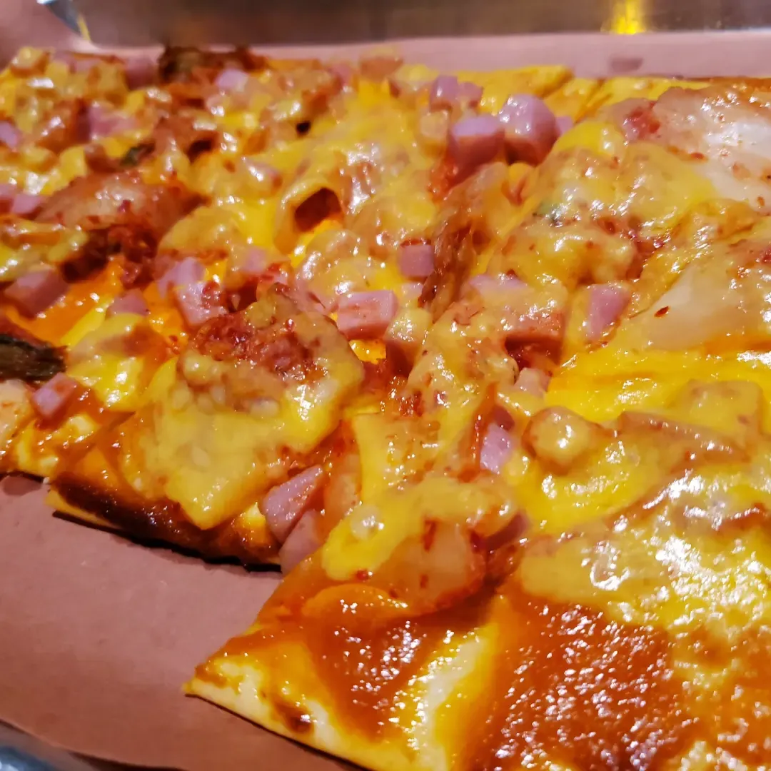 Spam Flatbread Pizza
