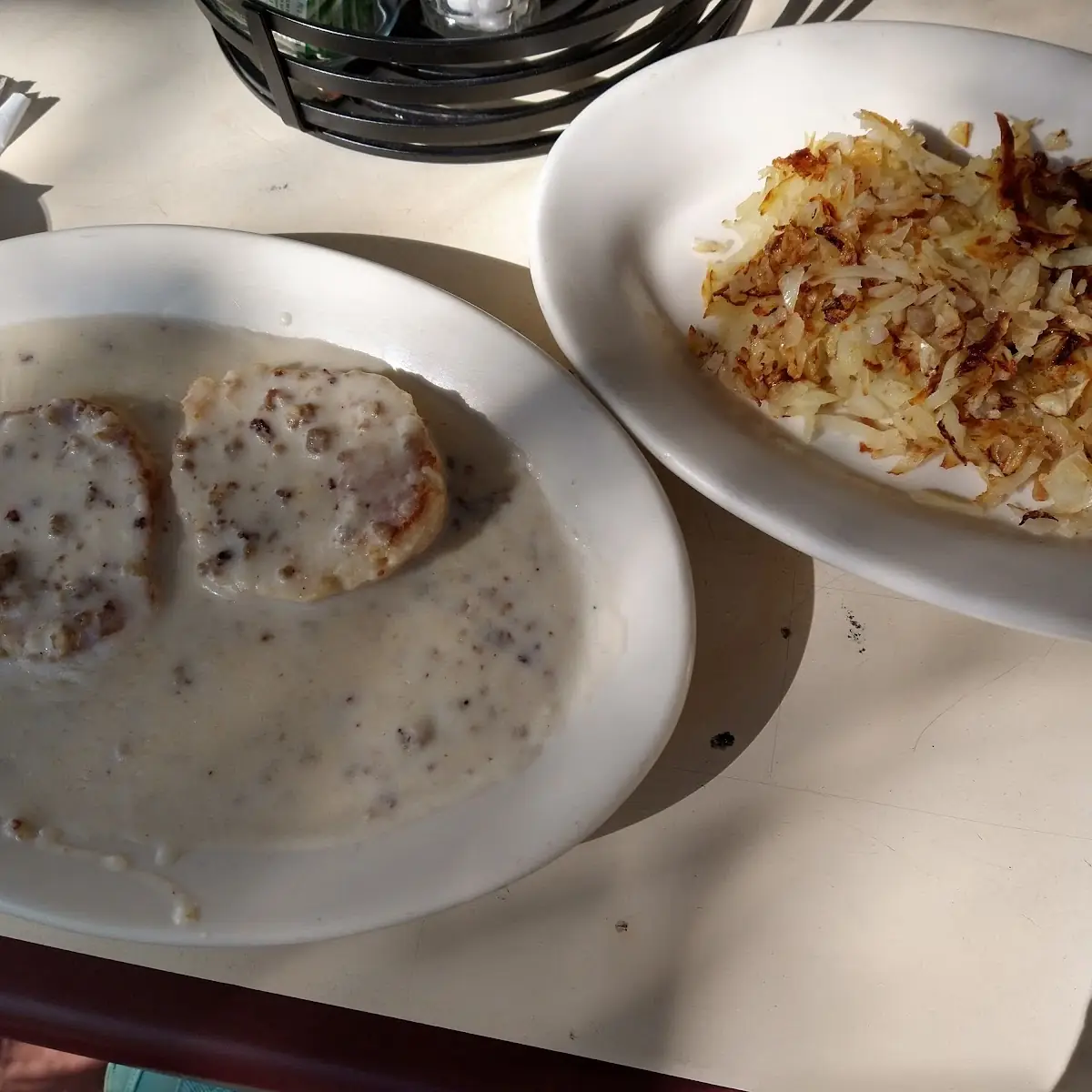 Sausage Gravy and Biscuit