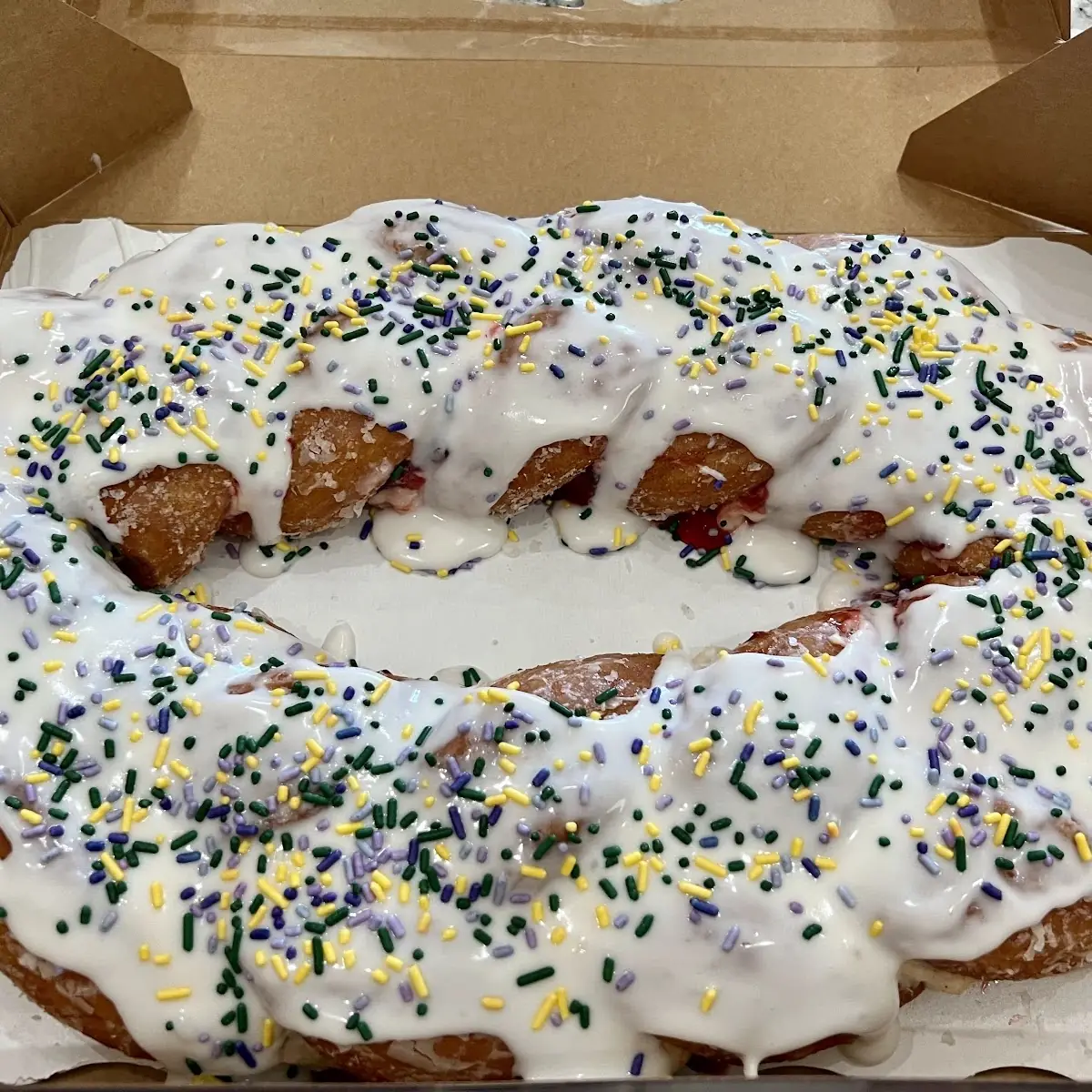 Strawberry Cream Cheese King Cake