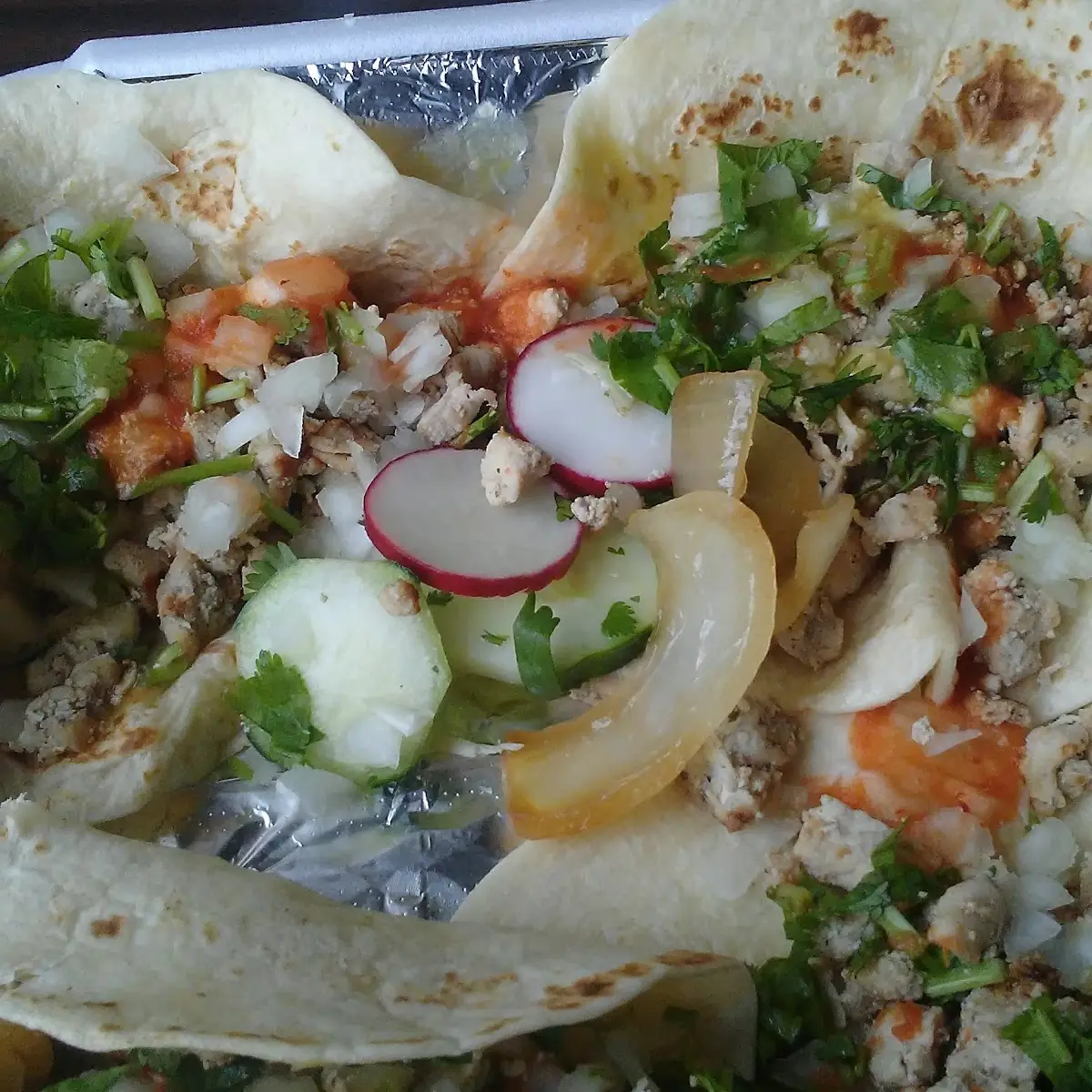 Chicken Tacos Flaco Style