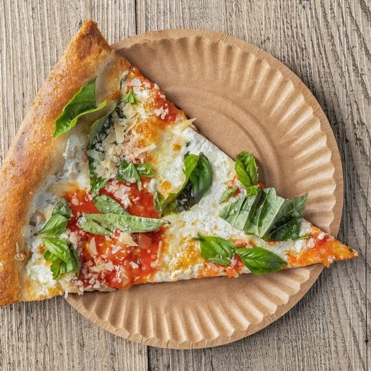 Margherita Pesto Pizza Slice