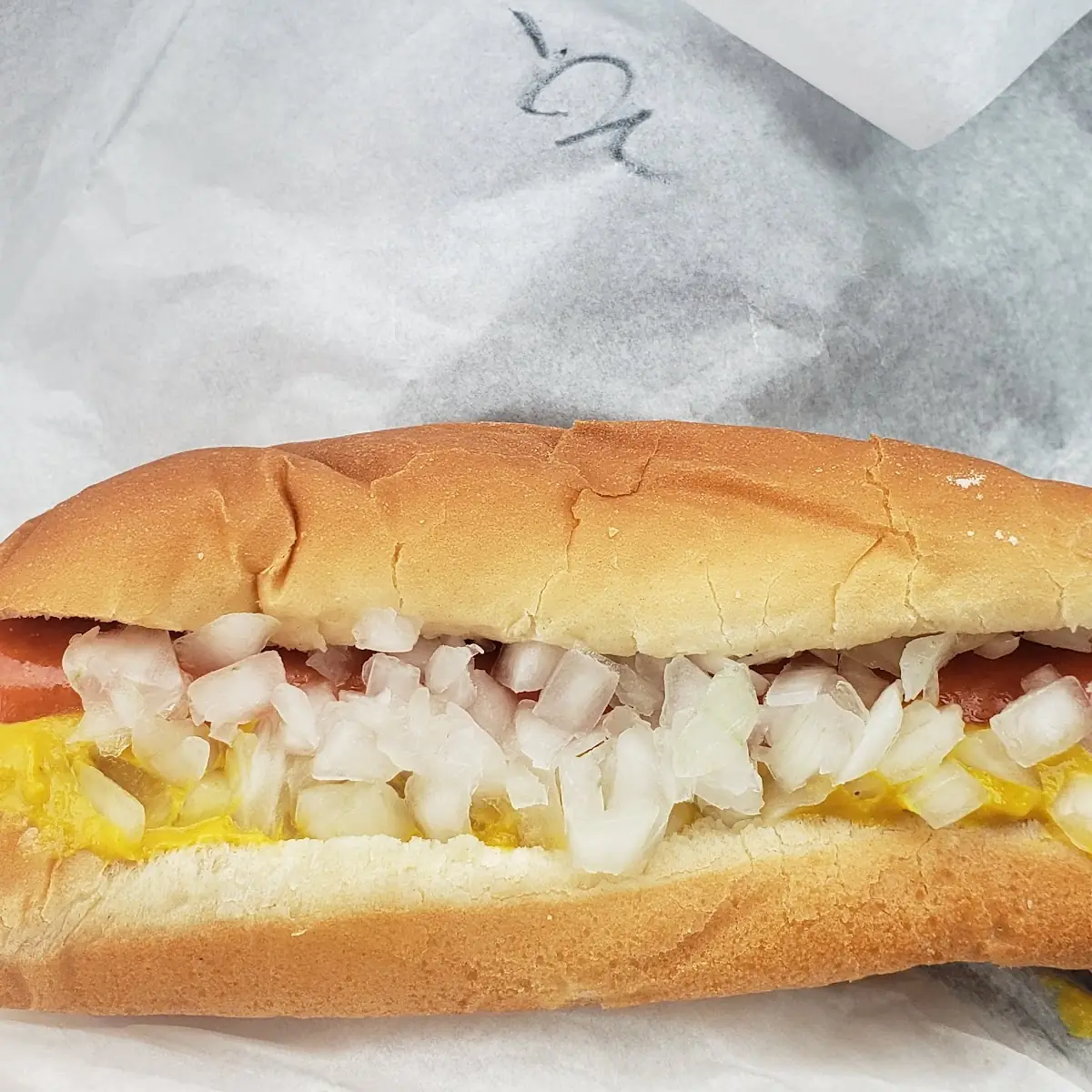 Hot Dog with Onion