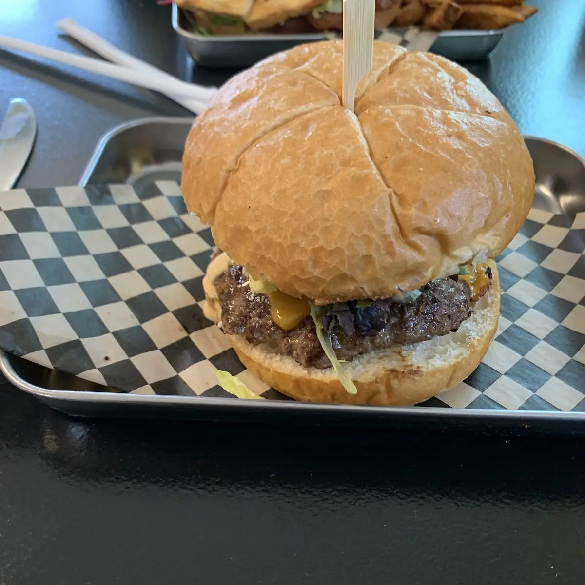 Cheeseburger with Cheddar Cheese