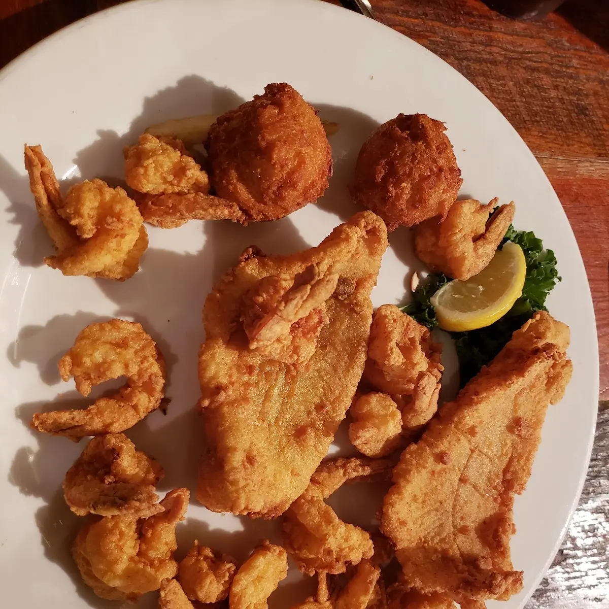Fried Cat Fish and Fried Shrimp Platter