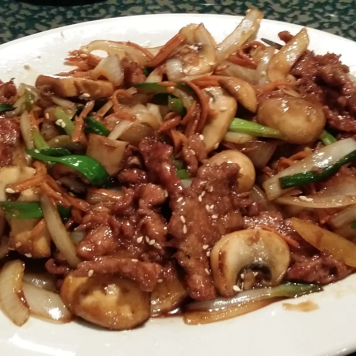 Lunch Mongolian Shrimp Chicken Beef