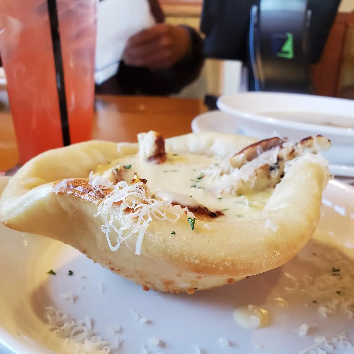 Chicken Alfredo Pizza Bowl