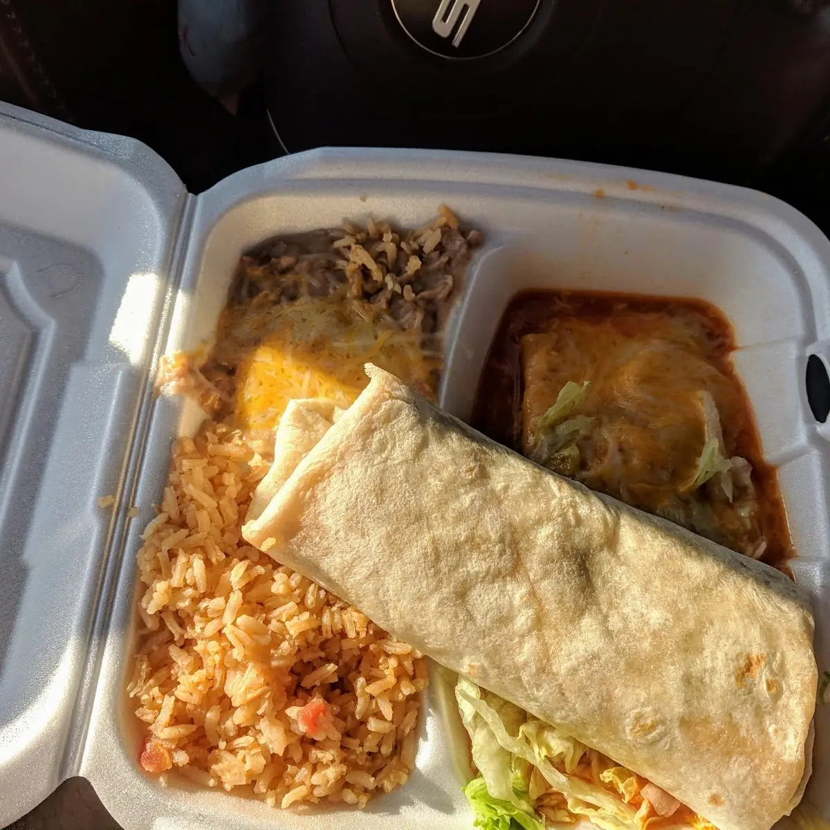 Shredded Beef Burrito Meal