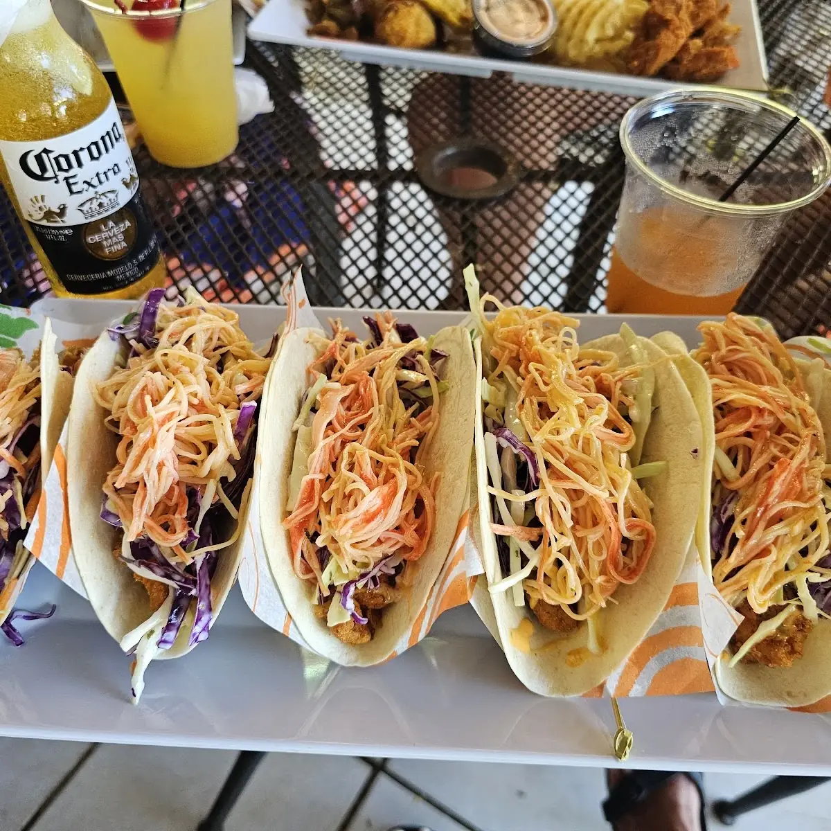 Fish Tacos with Spicy Crap