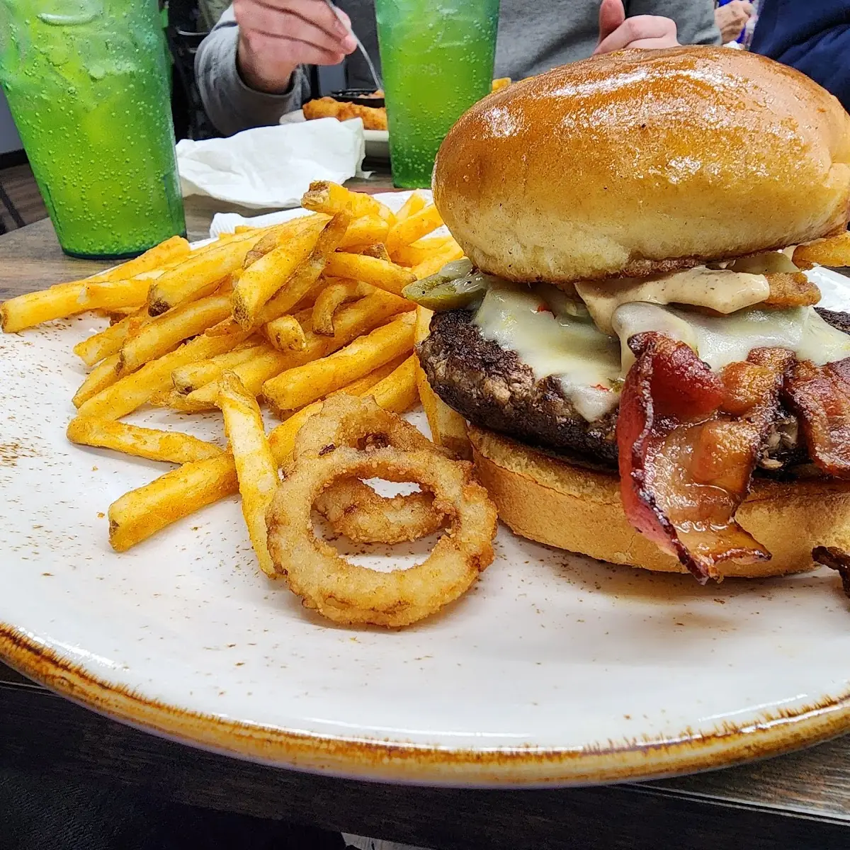 Flaming Jack Burger